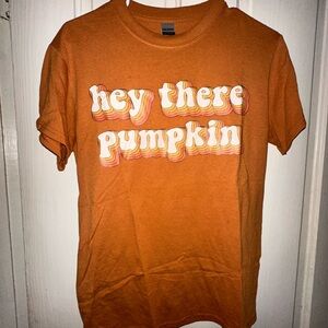 Gildan Orange 'Hey There Pumpkin' Graphic Tee